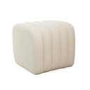 Ver imagem 2 de Puff para Sala de Estar Tube Boucle Branco Natural