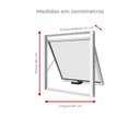 Ver imagem 4 de Janela Maxim-Ar 80CMX60CM em Alumínio Branco com Vidro Jateado – Vitrolar