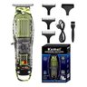Máquina de Corte Kit Barbeiro 3 em 1 Camuflado Transparente sem Fio Profissional Kemei Km-2379 - 3