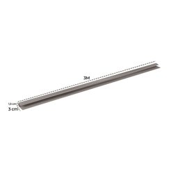 Acabamento Perfil "u" Carvalho Berlin para Forro Pvc 8mmx3cmx3,00m - 3