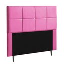 Ver imagem 2 de Cabeceira Estofada Poliana 160CM Queen Strass Courino Pink - D A DECOR
