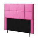 Ver imagem 1 de Cabeceira Estofada Poliana 160CM Queen Strass Courino Pink - D A DECOR