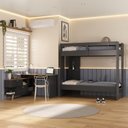 Ver imagem 1 de Quarto Juvenil Completo Nexis com Beliche e Escrivaninha em L 2 Portas