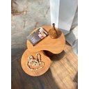 Ver imagem 2 de Mesas Laterais Organicas Bean 51cm,41cm em Freijo