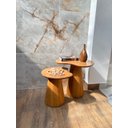 Ver imagem 3 de Mesas Laterais Organicas Bean 51cm,41cm em Freijo