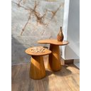 Ver imagem 5 de Mesas Laterais Organicas Bean 51cm,41cm em Freijo