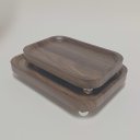 Ver imagem 7 de Kit 2 Bandeja Retangular Home&co Mdf Natural