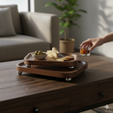 Ver imagem 5 de Kit 2 Bandeja Retangular Home&co Mdf Natural