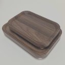 Ver mais imagens de Kit 2 Bandeja Retangular Home&co Mdf Natural