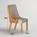 Ver imagem 5 de Conjunto Sala de Jantar Mesa Orgânica 180cm 6 Cadeiras Belle sem Tampo Vidro Cinamomo/Off White/Sint