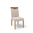 Ver imagem 6 de Conjunto Sala de Jantar Mesa Aparador Extensível 53x106 Tampo Vidro e 04 Cadeiras Estofada