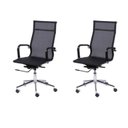 Ver imagem 1 de Kit 2 Cadeiras Escritorio Presidente Esteirinha Tela Mesh 3303