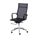 Ver imagem 2 de Kit 2 Cadeiras Escritorio Presidente Esteirinha Tela Mesh 3303 Preto