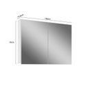 Ver imagem 3 de Kit com 4 Espelheira para Banheiro 2 Portas 2 Prateleiras Malbec