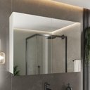 Ver imagem 1 de Kit com 4 Espelheira para Banheiro 2 Portas 2 Prateleiras Malbec