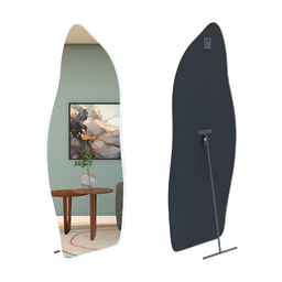 Espelho Grande Corpo Inteiro com Moldura Metal Orgânico 170x70cm com Suporte de Chão - 1