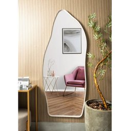 Espelho Grande Corpo Inteiro com Moldura Metal Orgânico 170x70cm com Suporte de Chão - 3