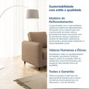 Ver imagem 7 de Poltrona Linho Marrom Orquídea 78cm CabeCasa MadeiraOriginals