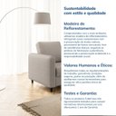 Ver imagem 6 de Poltrona em Linho Orquídea CabeCasa MadeiraOriginals