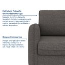 Ver imagem 5 de Poltrona em Linho Orquídea CabeCasa MadeiraOriginals