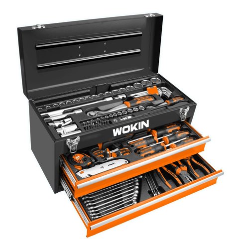 Caixa de Ferramentas de Aço 98 Peças Wokin Tools