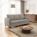 Ver imagem 1 de Sofá 3 Lugares Linho Cinza Claro Orquídea 195cm CabeCasa MadeiraOriginals