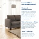 Ver imagem 7 de Sofá 3 Lugares em Linho Orquídea CabeCasa MadeiraOriginals