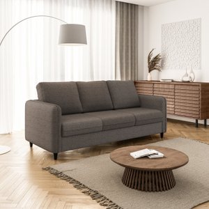 Sofá 3 Lugares em Linho Orquídea CabeCasa MadeiraOriginals