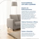 Ver imagem 7 de Sofá 2 Lugares em Linho Orquídea CabeCasa MadeiraOriginals