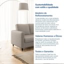 Ver imagem 7 de Sofá 2 Lugares Linho Cinza Orquídea 138cm CabeCasa MadeiraOriginals