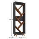 Ver imagem 5 de Kit 2 Peças para Escritório com Escrivaninha em L e Estante Multiuso para Livros