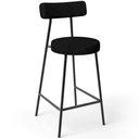 Ver imagem 3 de Kit 04 Banquetas Baixa para Cozinha Sala de Jantar Bar Bancada Milão L02 Linho Chumbo - lyam decor L