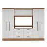 Guarda-roupa Modulado Viena 4 Portas 6 Gavetas3 Peças Espresso Móveis - 6