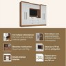 Guarda-roupa Modulado Viena 4 Portas 6 Gavetas3 Peças Espresso Móveis - 5
