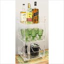 Ver imagem 4 de Carrinho Auxiliar Multiuso Em Acrílico Premium C/ 3 Bandejas Centauri Acrílicos CAR-A-M1