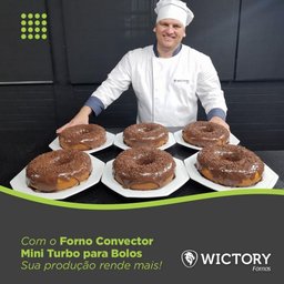 Forno de Convecção para Bolos 3 Assadeiras Modelo Wcvb-335 Mini Turbo Sem Vapor Wictory - 7