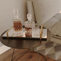 Bandeja Espelhada 25x50cm Borda Infinita Preta Com Alça Cobre - 2
