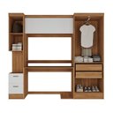 Ver imagem 3 de Escrivaninha Mesa Escritório com Armário 4 Portas e 2 Gavetas Modulado Viena