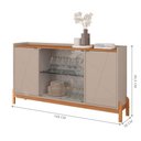 Ver imagem 4 de Kit Sala de Estar Ramos Off White/cedro