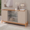 Ver imagem 1 de Kit Sala de Estar Ramos Off White/cedro