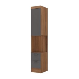 Escrivaninha com Armário 3 Portas 2 Gavetas Modulado Viena - 8