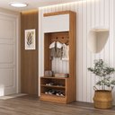 Ver imagem 7 de Conjunto de Guarda-Roupa Modulado Viena 7 Portas 2 Gavetas 5 Peças Yescasa Branco/Nogal