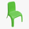 Kit Mesa Plástica Infantil Branca e 2 Cadeiras Verde - 2