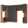 Guarda-roupa Modulado Viena 7 Portas 2 Gavetas5 Peças Espresso Móveis - 6