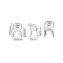 Ver imagem 2 de Cadeira Tramontina Atalaia Em Polipropileno Azul