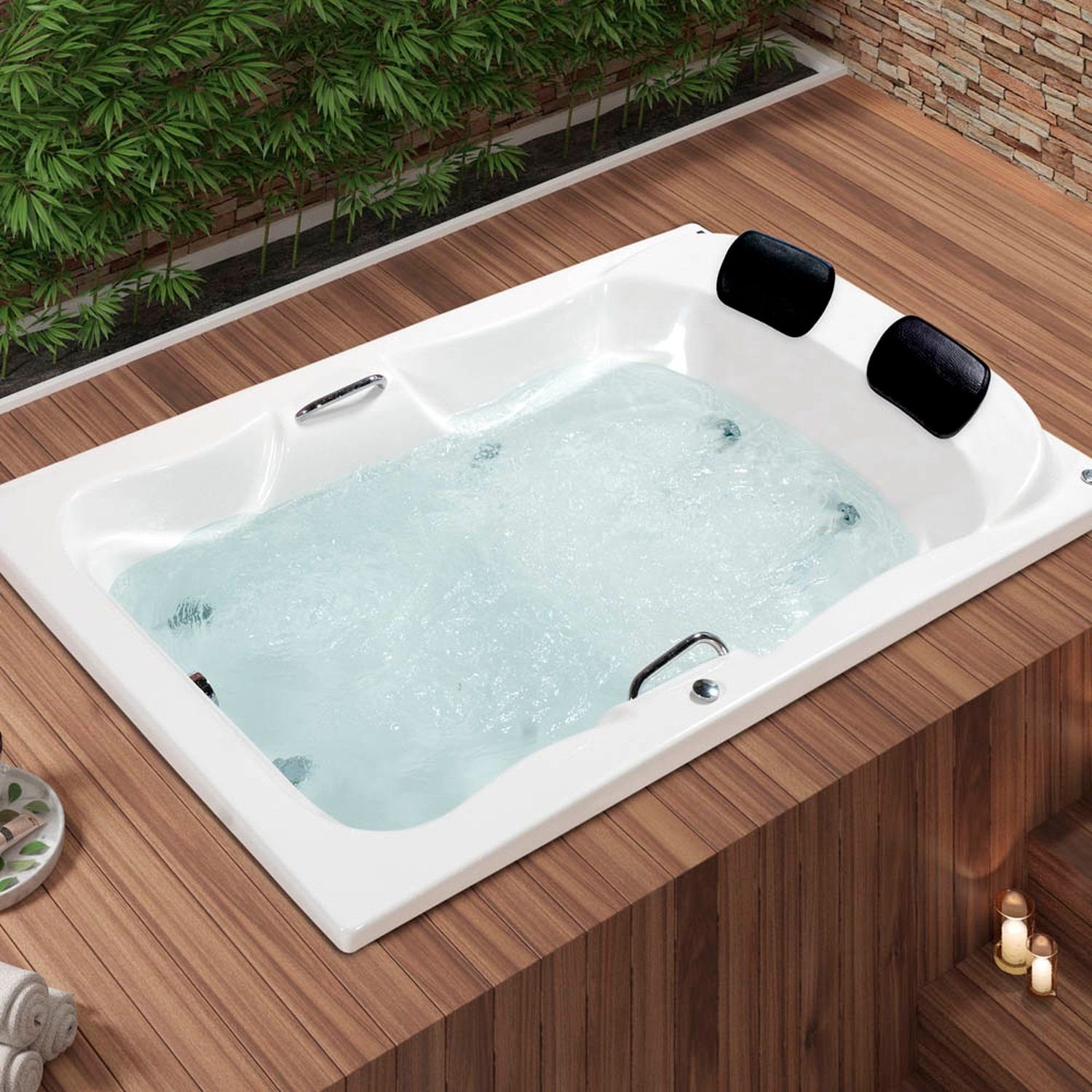 Banheira Casal de Hidromassagem Serenade Maggiore em Gel Coat Gran Banheira Casal de Hidromassagem Serenade Maggiore em Gel Coat Gran