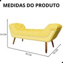 Ver imagem 6 de Recamier Sofá Divã Namoradeira Sienna 90cm Solteiro Suede