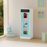 Mini Geladeira Refrigerador Infantil Com Visor Transparente:Menta - 1