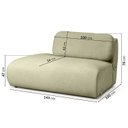 Ver imagem 4 de Sofá Modular Sumiê 100cm Esquerdo Orla CabeCasa MadeiraOriginals