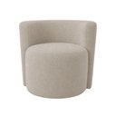 Ver imagem 3 de Poltrona Estofada 74cm x 68cm x 70cm Redonda Confortável para Sala ou Recepção Formato Orgânico